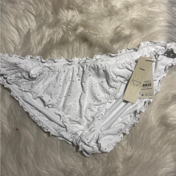 Cacique White Cheeky Bikini Bottom - Picture 1 of 3